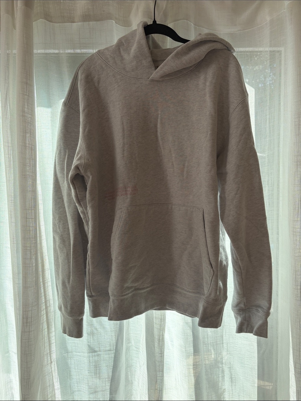 Fanatics oversized heavyweight hoodie with pink graphic sz L